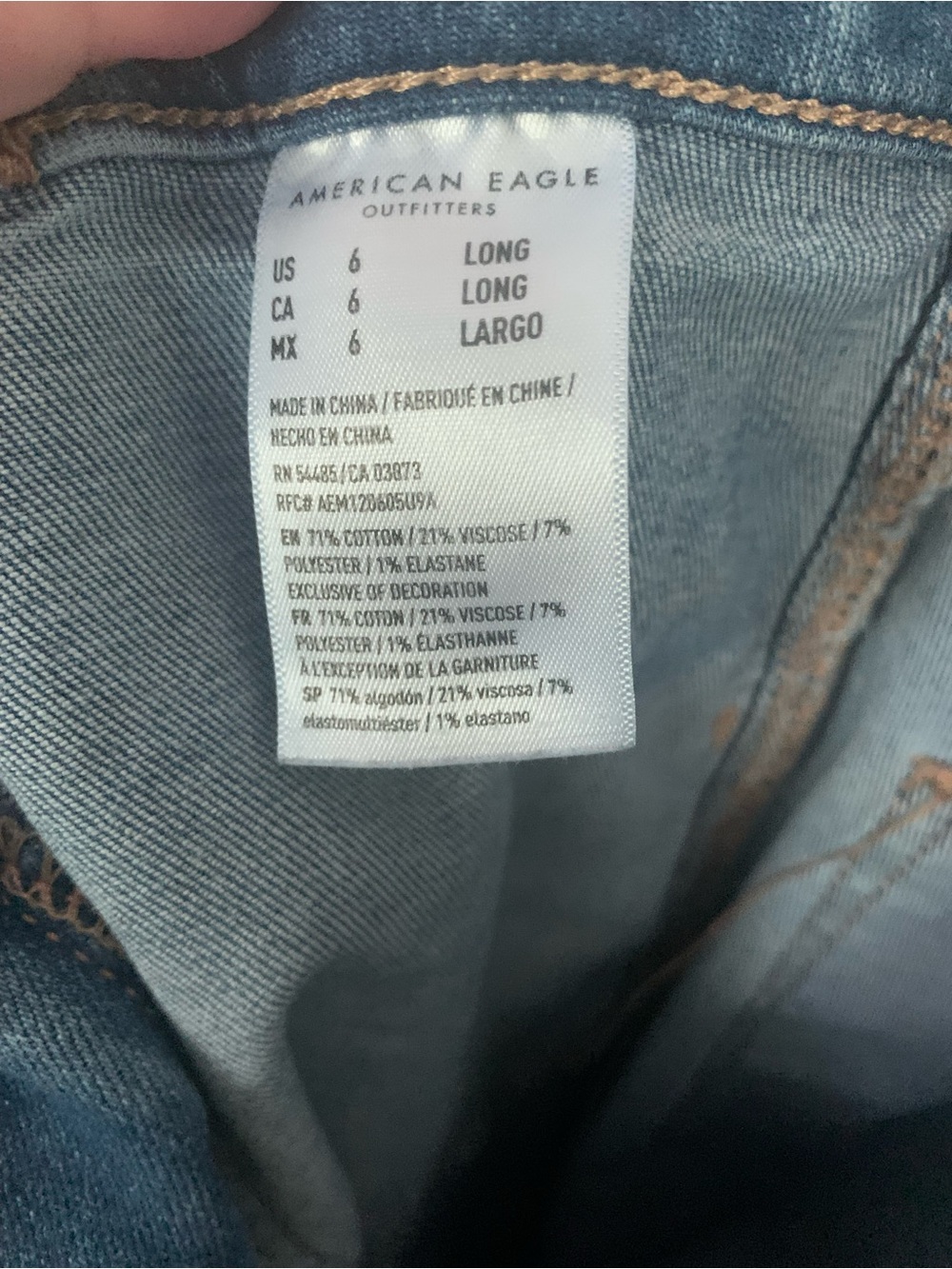 American Eagle Outfitters Men’s Light Blue Slim Straight Jeans